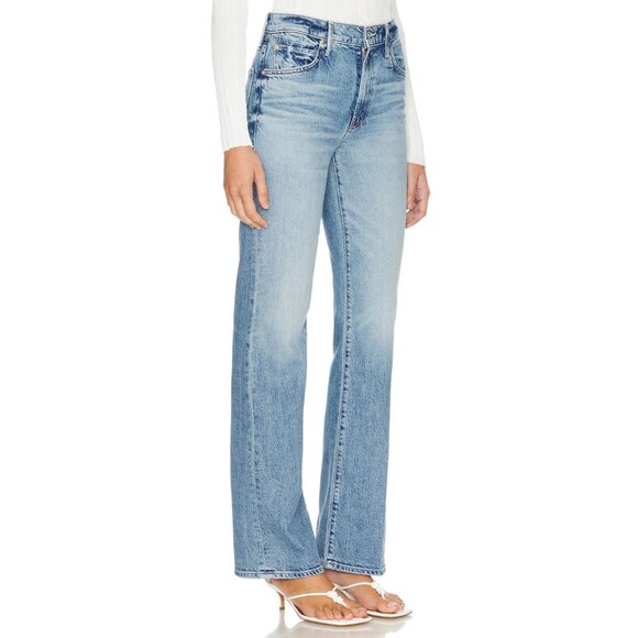 NWT Mother The Kick It in Never Let Go High-Rise Straight Leg Jeans 31 - Picture 2 of 11
